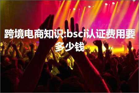 跨境电商知识:bsci认证费用要多少钱